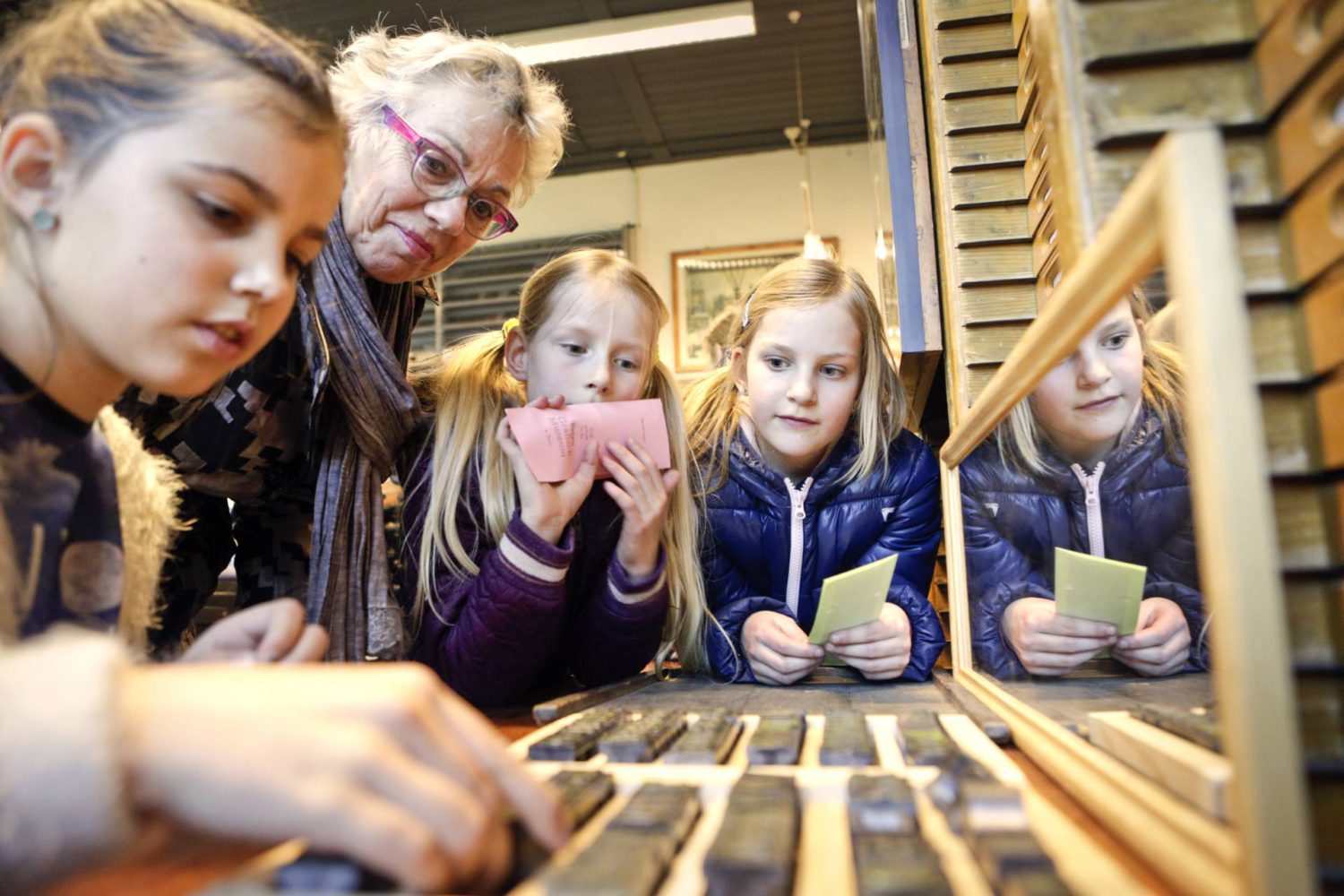 kinderen begeleiden museum joure