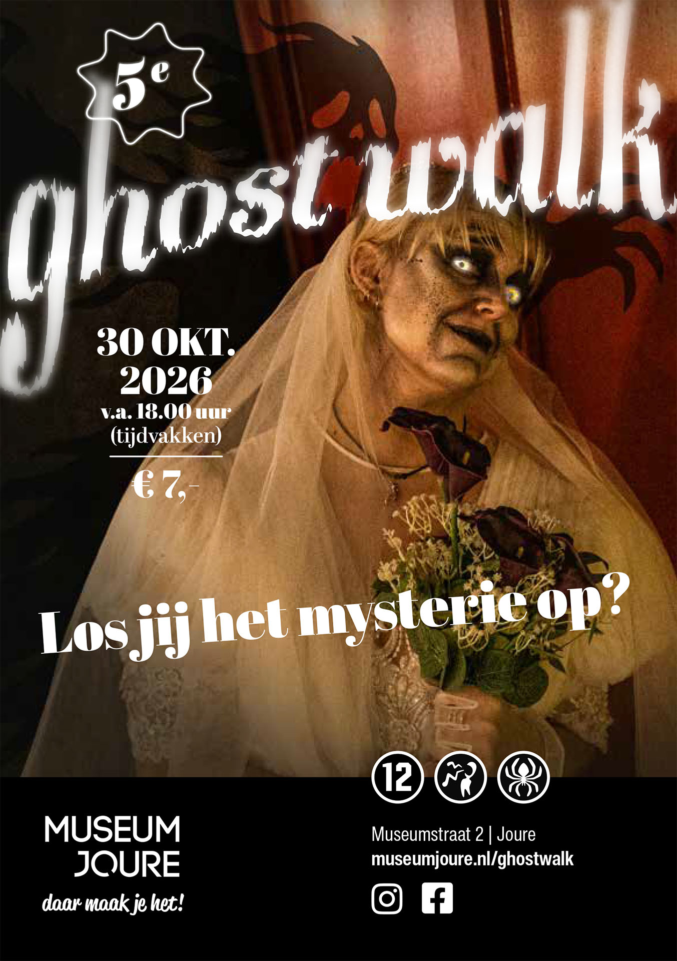 ghost walk joure voorkant flyer